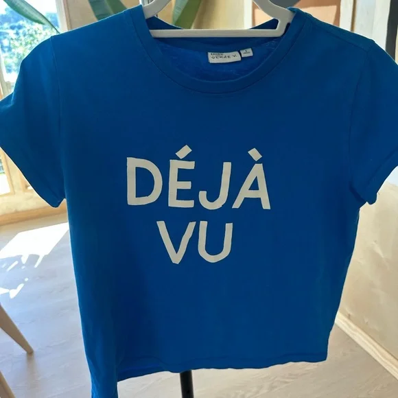 Blue Déjà Vu Clare V. T Shirt - Picture 2 of 6